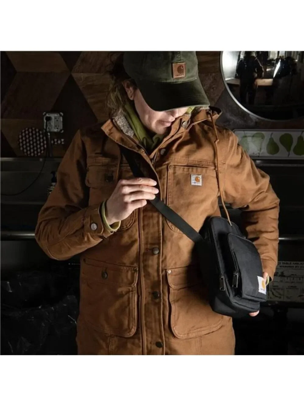 Durable Crossbody Bag for Men Women Zipper Bag Adjustable Travel Hiking Everyday